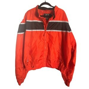 Biker Design‎ Mens 5X Orange Black Reflective Water Resistant Motorcycle Jacket
